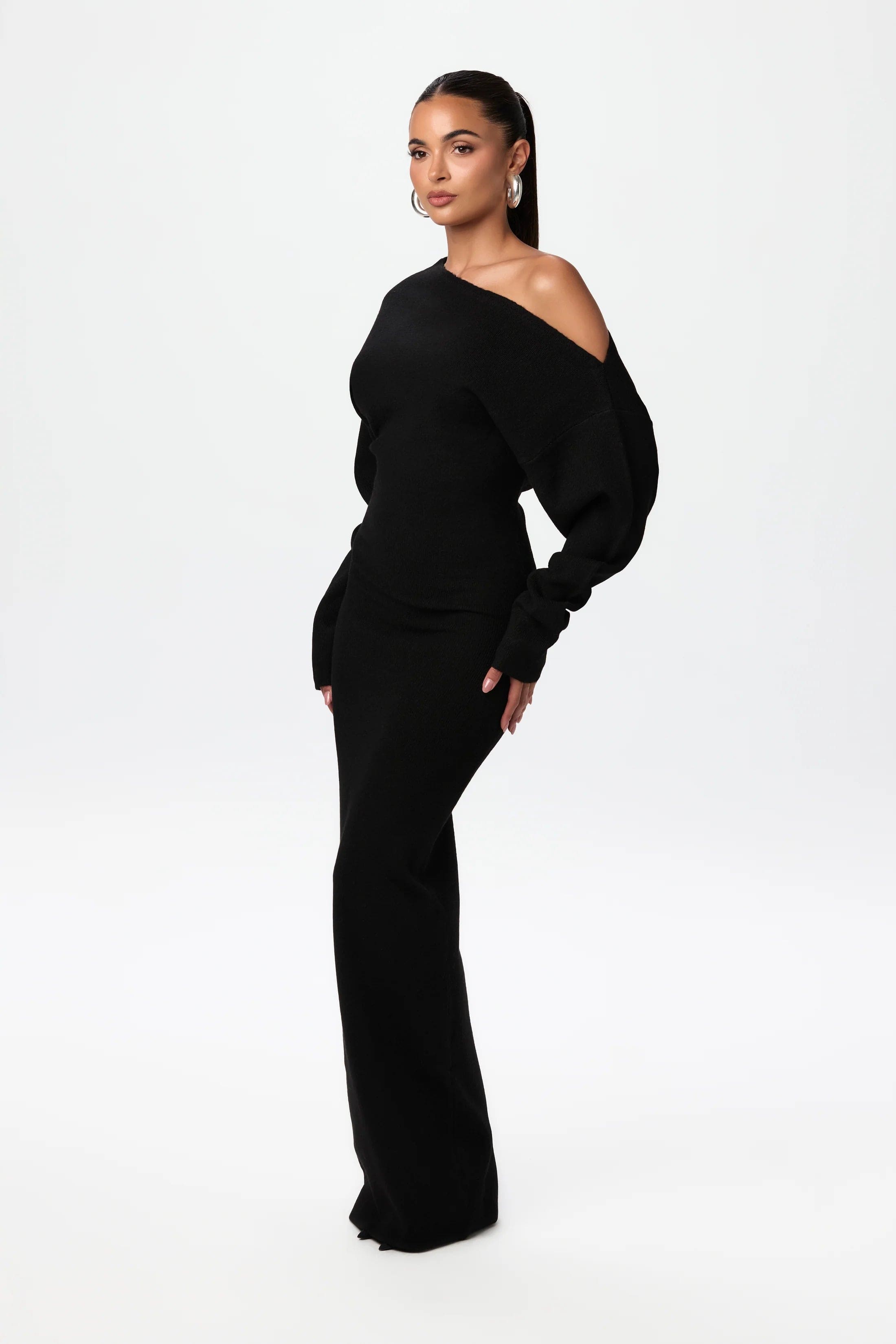 Belle Nuit™ | Drop Shoulder Sweater Dress