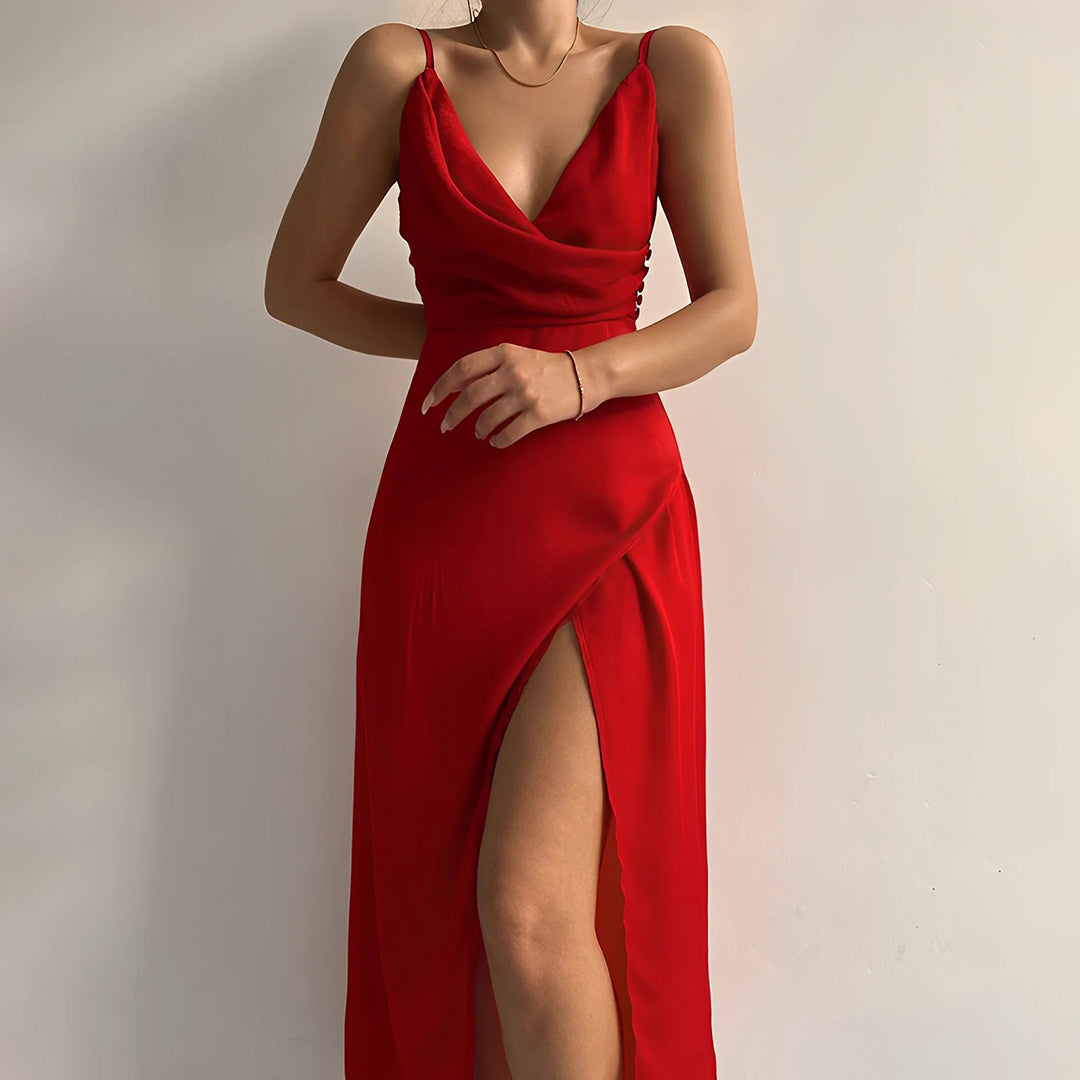 Lynn | Abito elegante con spacco