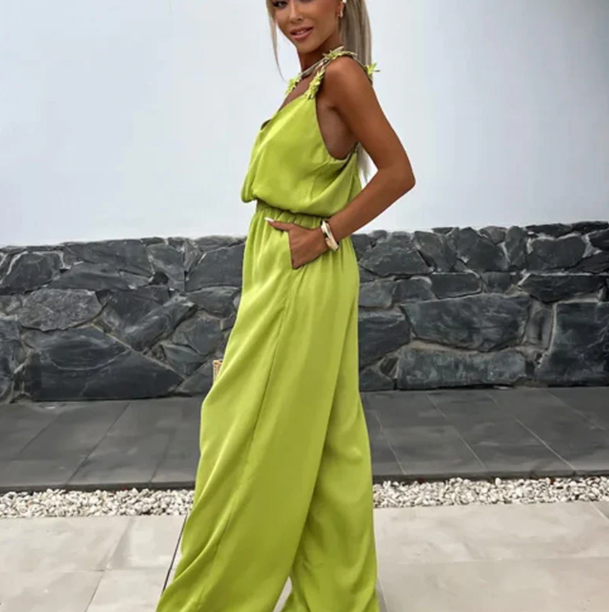 Serena | Tuta Estiva Donna con Fiori | Elegante Jumpsuit Femminile