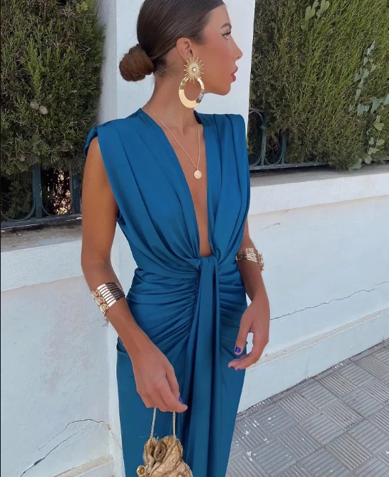 Lily | Elegante abito plissettato