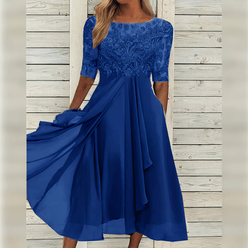Taryn | Abito midi in pizzo elegante