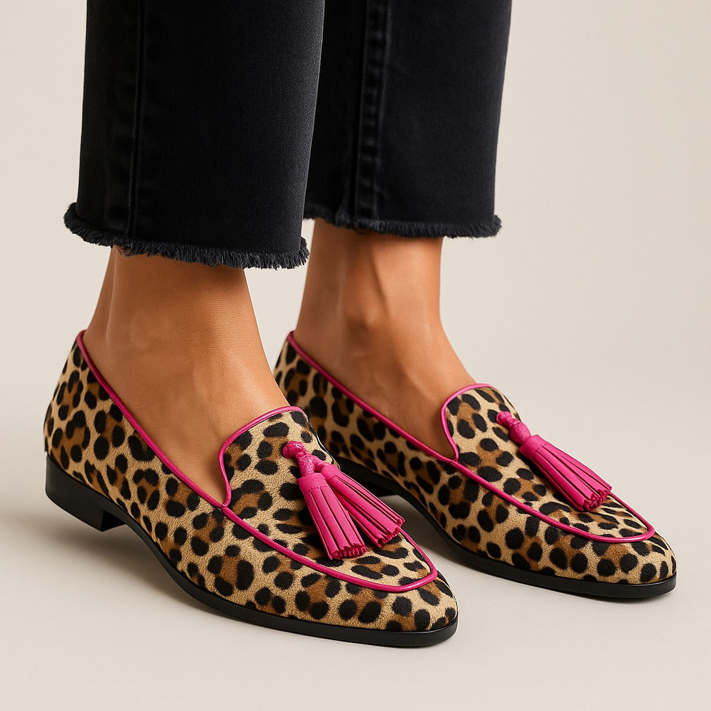 Liora | Pantofole con Frange Decorative
