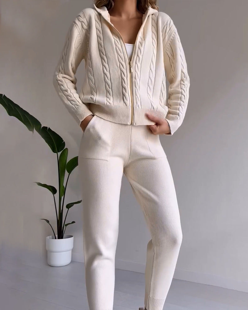 Ania | Completo Due Pezzi Twist-Jacquard Casual