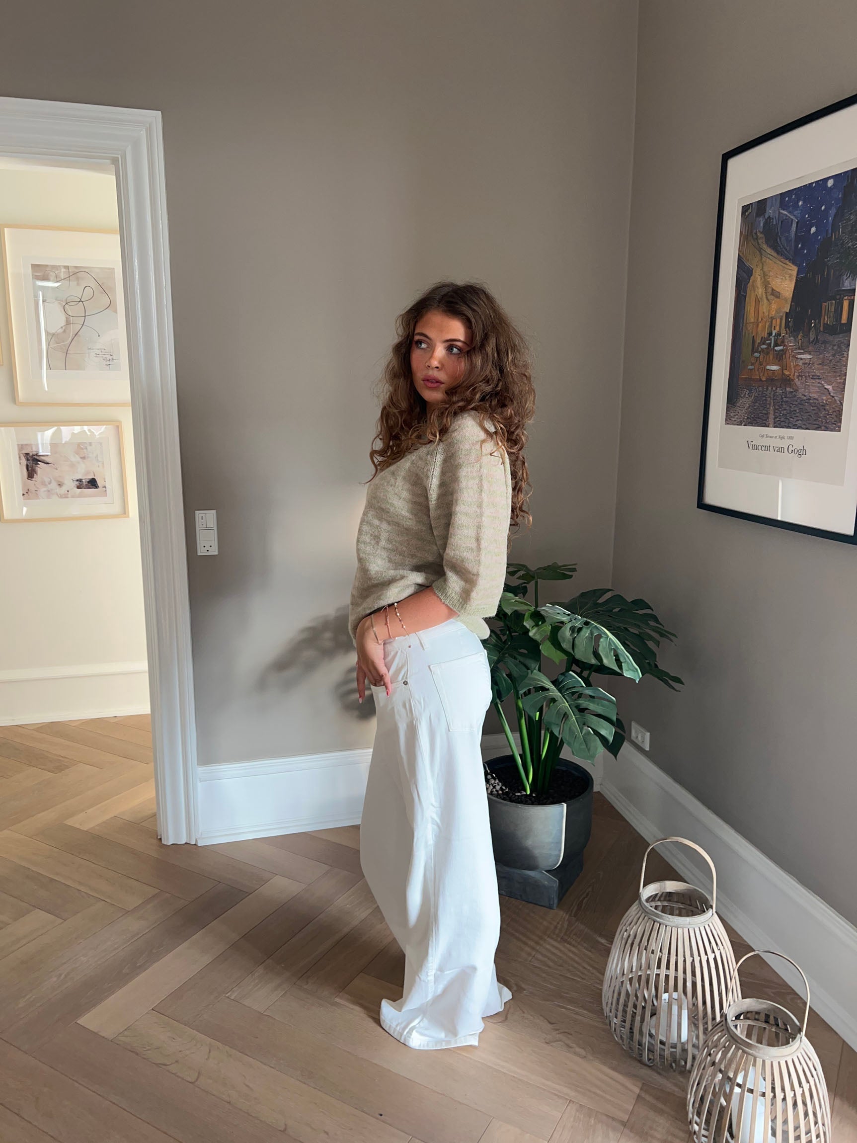 Belle Nuit™ | Low-Waisted Jeans - White Denim