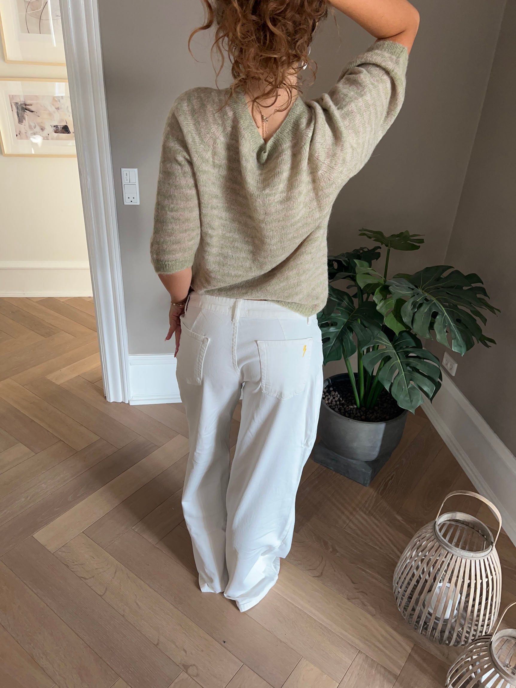 Belle Nuit™ | Low-Waisted Jeans - White Denim