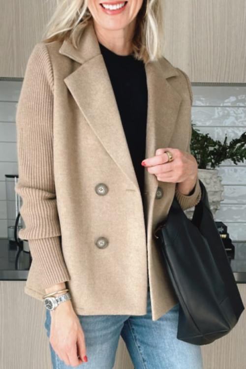 Amelia | Elegante blazer con maniche in maglia