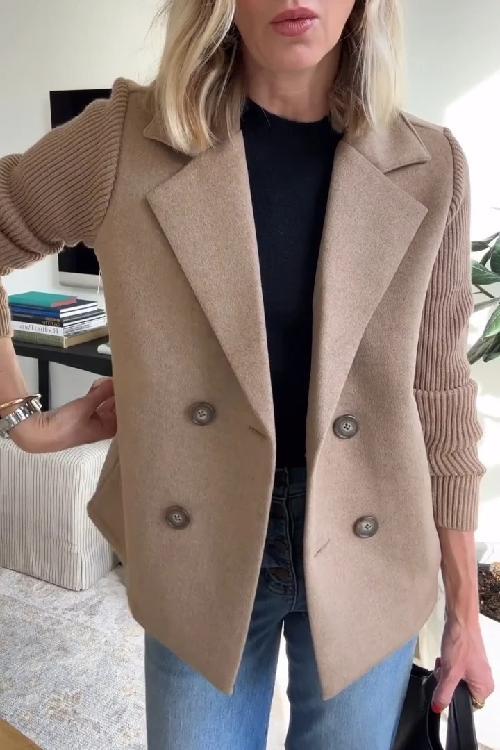 Amelia | Elegante blazer con maniche in maglia