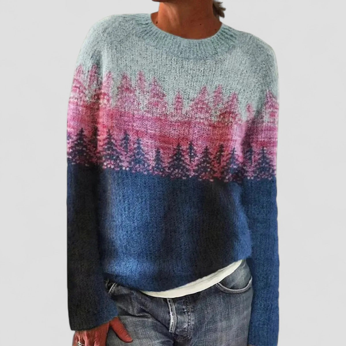 Siena | Maglione a Maglia da Donna con Motivo | Vestibilità Comoda e Calda